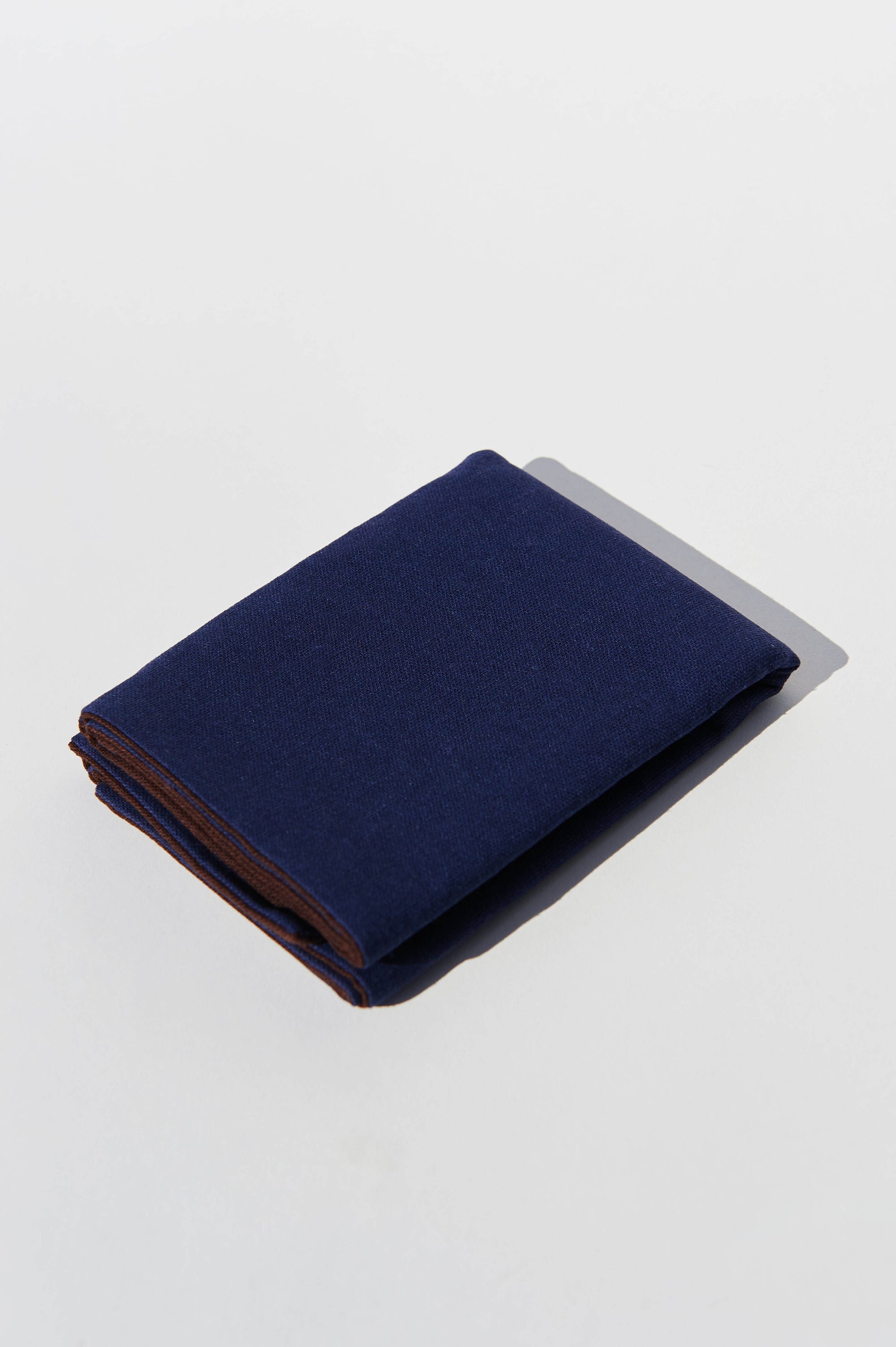 Tea Cloth - Navy & Brown